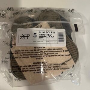 BRAND NEW!! Freshly Picked Black Knotted Bow Moccasins